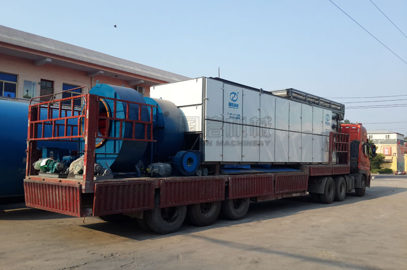 網帶式玉竹烘干機發車工作順利完成