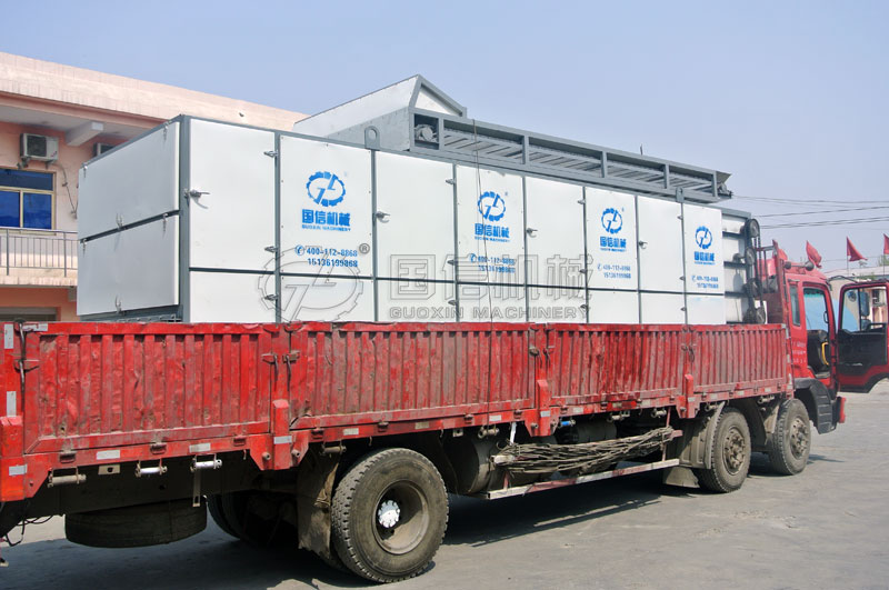 山藥烘干機已經全部裝車完畢